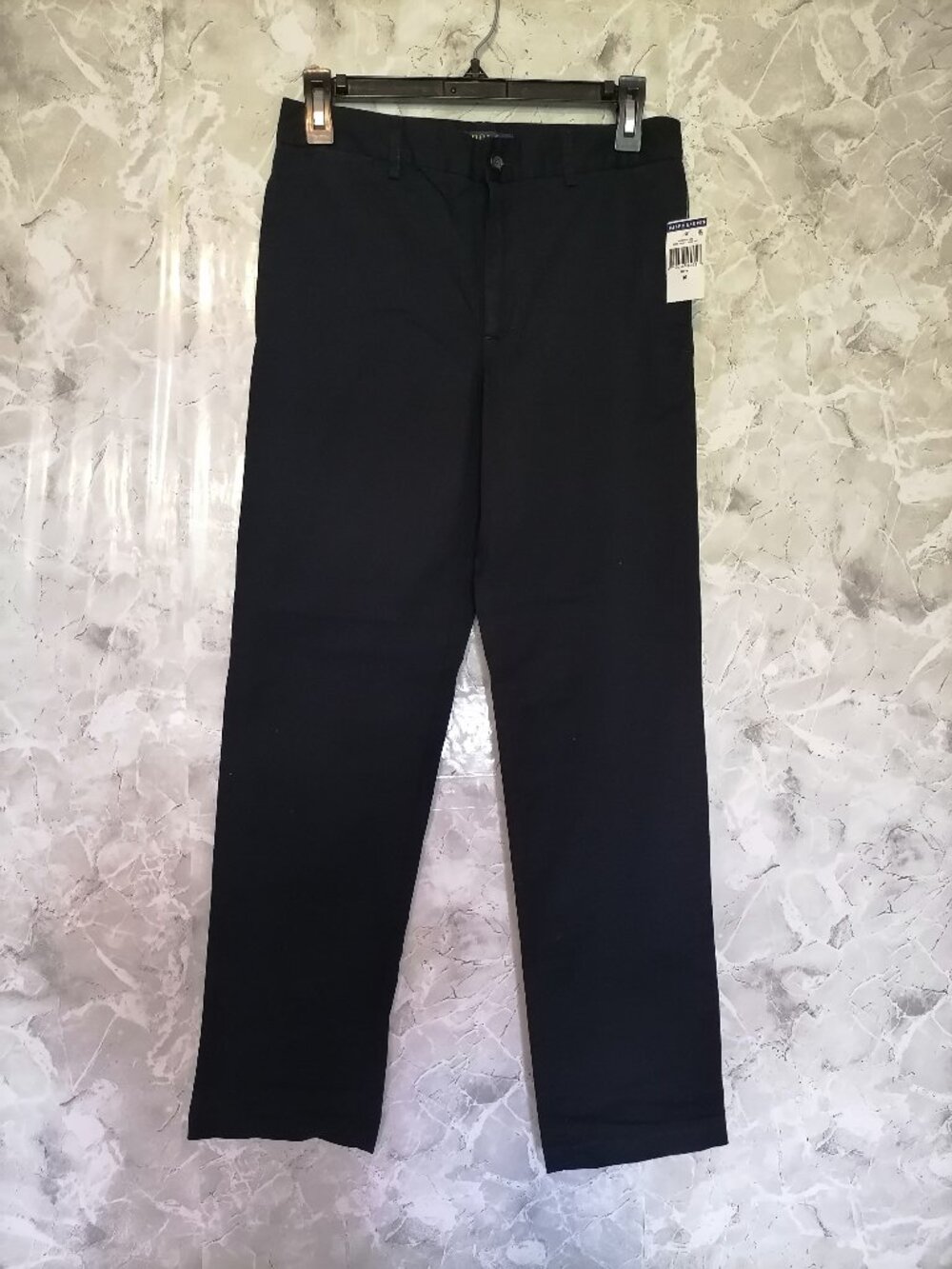 Polo Ralph Lauren Boys Chino Pants BLUE NAVY Cotton Twill Regular Fit School